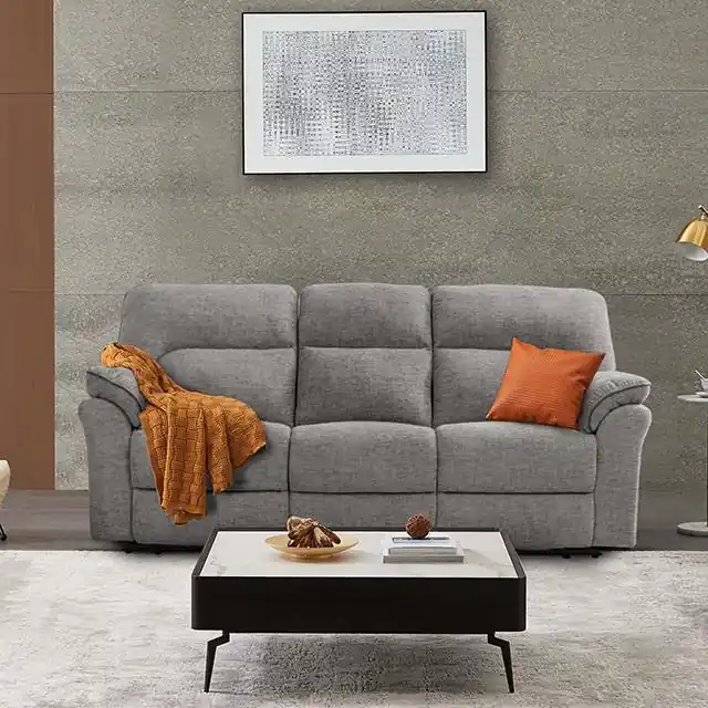 JOSIAS Sofa, Light Gray Fabric - FOA East