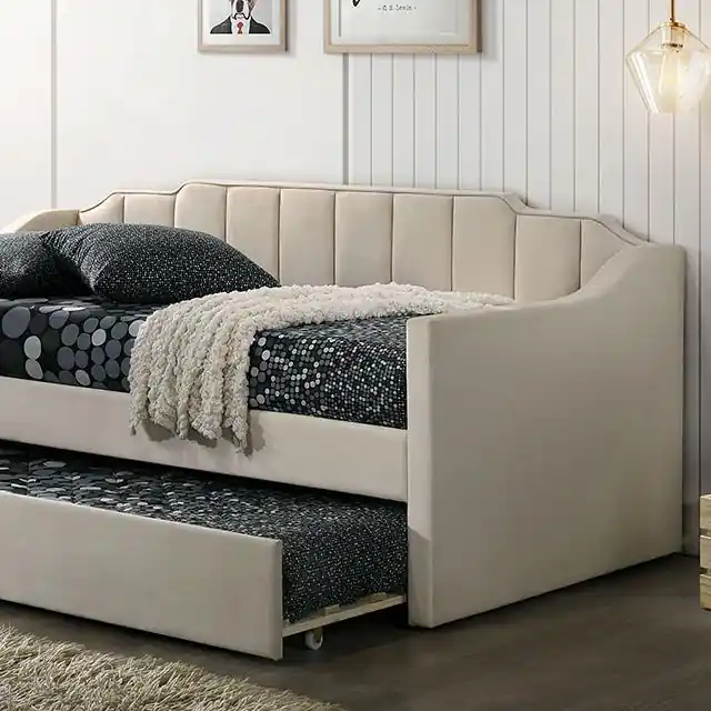 KOSMO Twin Daybed, Beige - FOA East