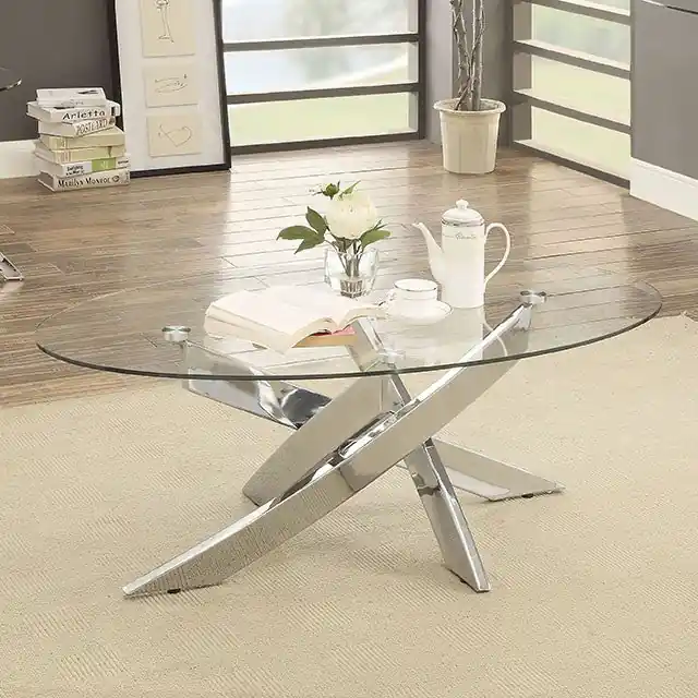 LAILA Chrome Coffee Table - FOA East