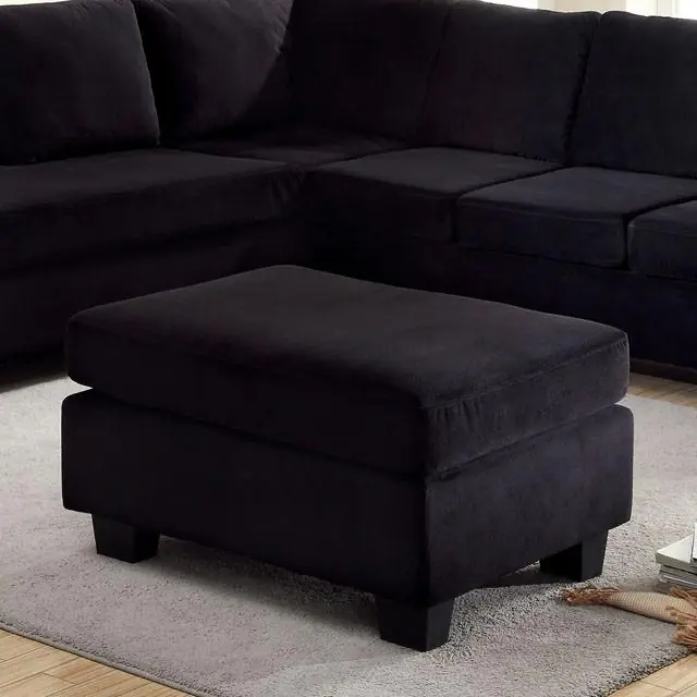 LOMMA Black Ottoman - FOA East