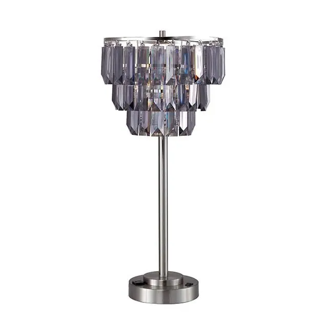 Meg Black/Chrome Table Lamp - FOA East