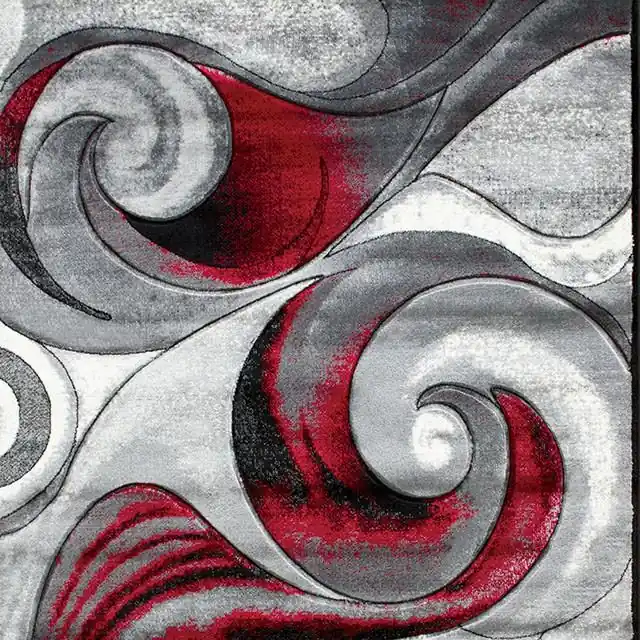 Niksar Red 5' X 7' Area Rug - FOA East