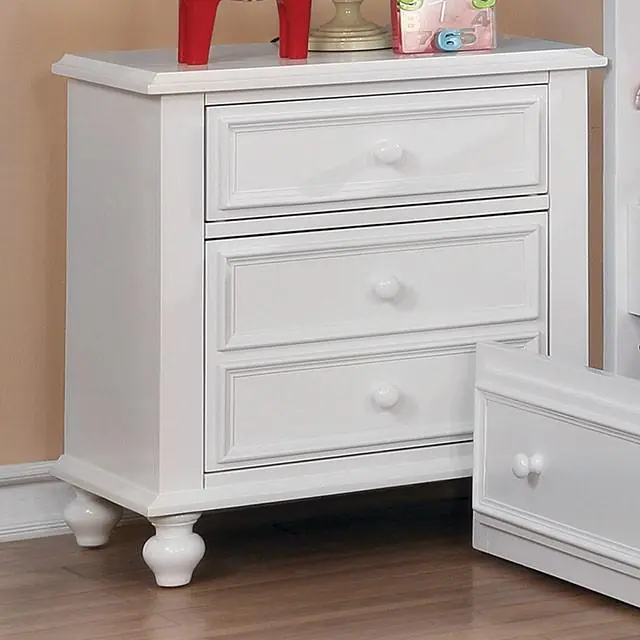 OLIVIA White Night Stand - FOA East