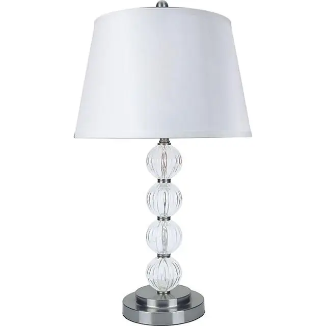 Oona Silver/Clear 30"H Table Lamp (2/CTN) - FOA East
