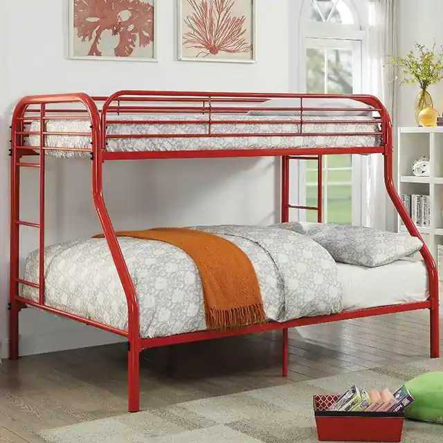 Opal Red Twin/Full Bunk Bed - FOA East
