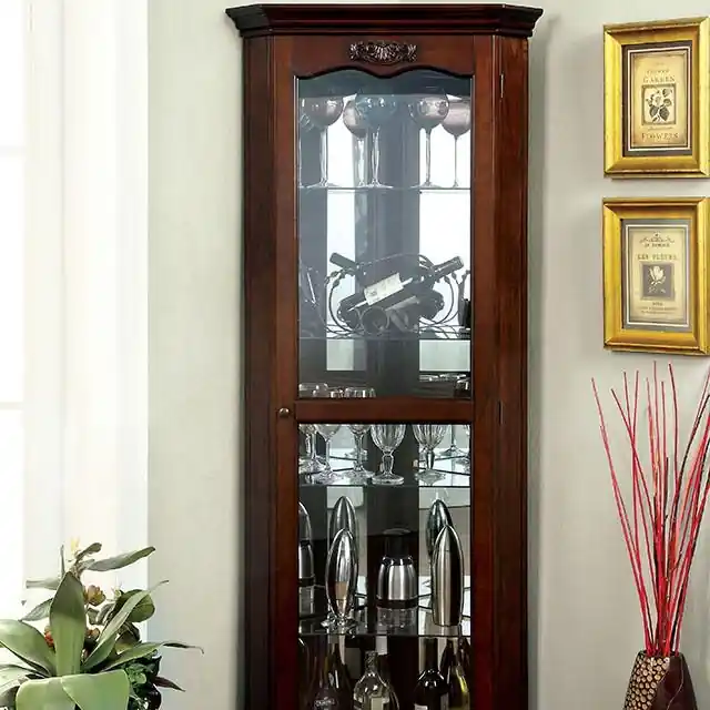 ORTLEY Walnut Curio - FOA East
