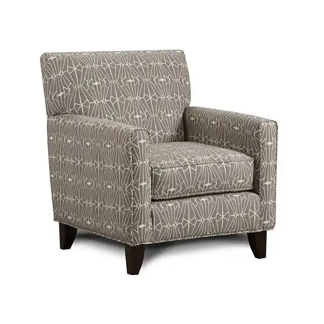 PARKER Gray/Pattern Chair, Crystal Pattern - FOA East