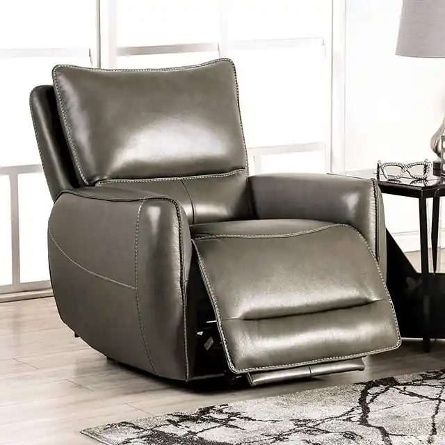 PHINEAS Power Recliner, Gray - FOA East