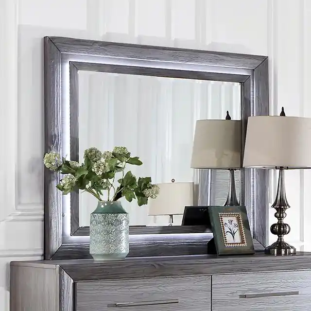 RAIDEN Mirror w/ LED, Gray - FOA East