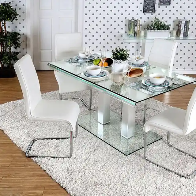Richfield I Silver/Chrome Dining Table - FOA East