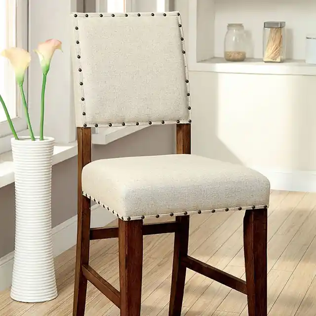 SANIA Rustic Oak Counter Ht. Chair (2/CTN) - FOA East