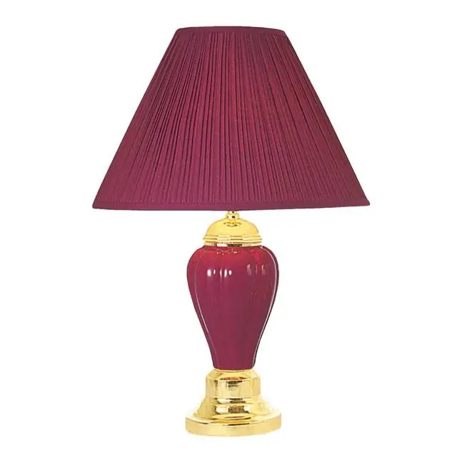 SCARLETT Burgundy Table Lamp (6/CTN) - FOA East