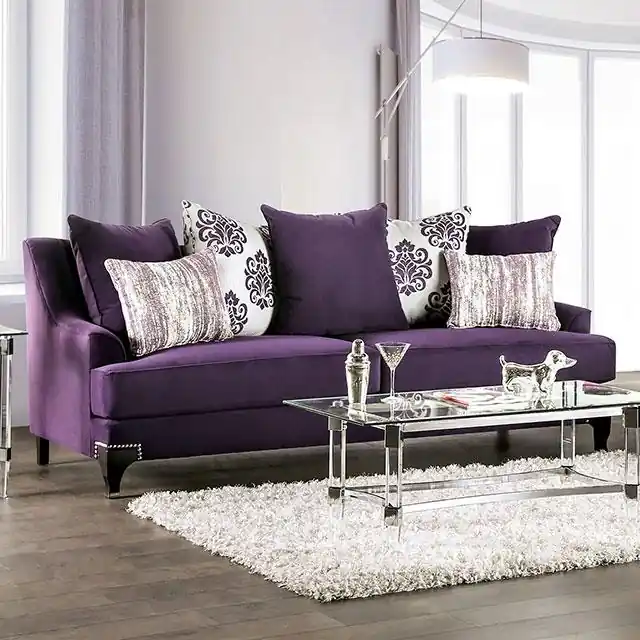 Sisseton Purple Sofa - FOA East