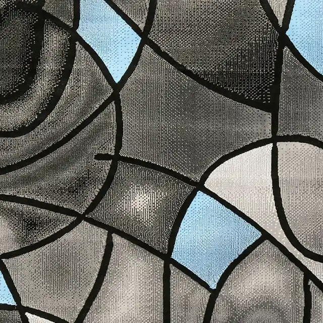 Sivas Charcoal Blue 5' X 8' Area Rug - FOA East