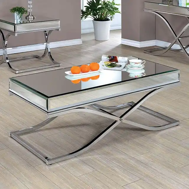 SUNDANCE Chrome Coffee Table, Chrome - FOA East