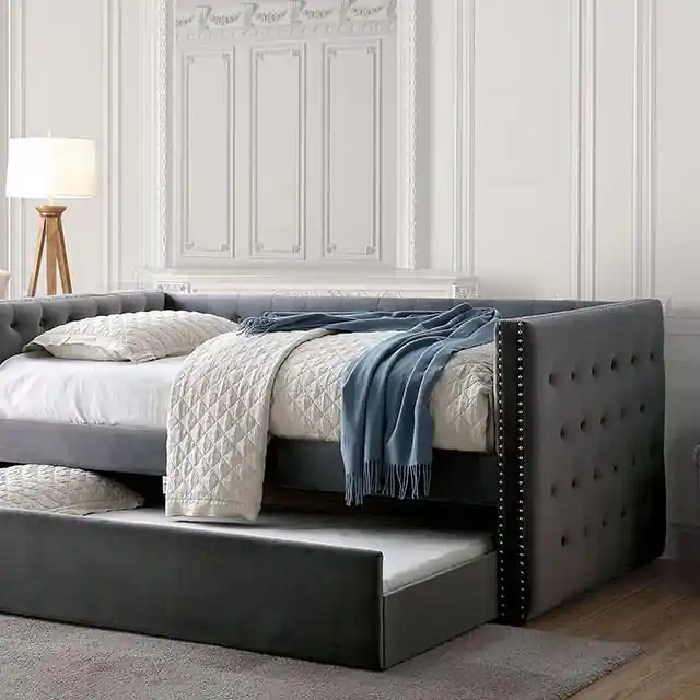 Susanna Gray Daybed w/ Trundle, Gray - FOA East