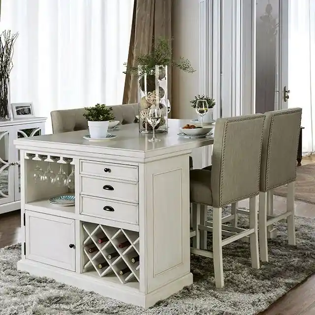 Sutton Antique White Counter Ht. Table - FOA East