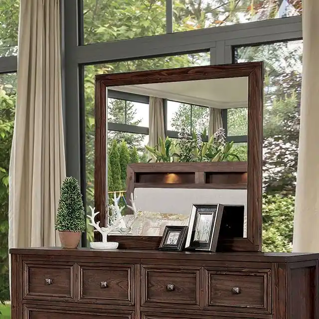 Tywyn Dark Oak Mirror - FOA East