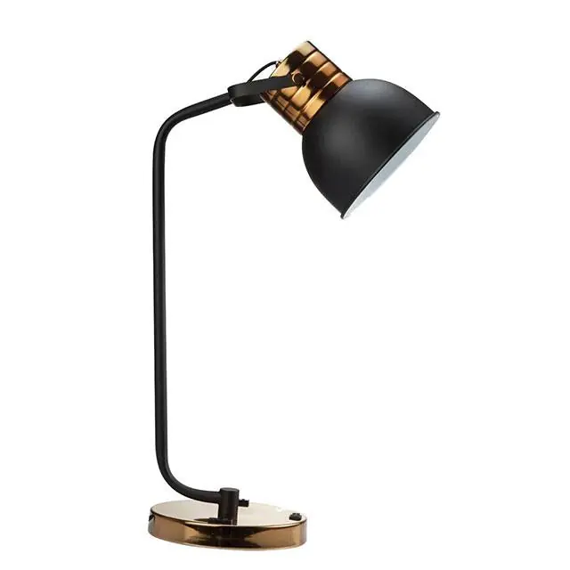 URIEN Table Lamp, Black/Antique Gold - FOA East