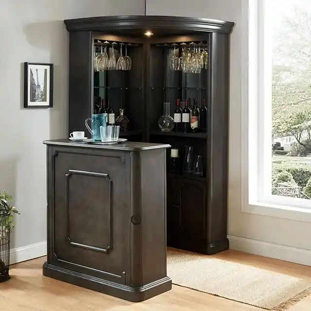 Voltaire Gray Curio Cabinet - FOA East