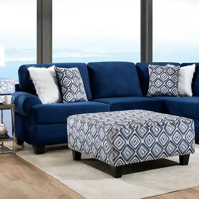 WALDPORT Sectional, Navy - FOA East