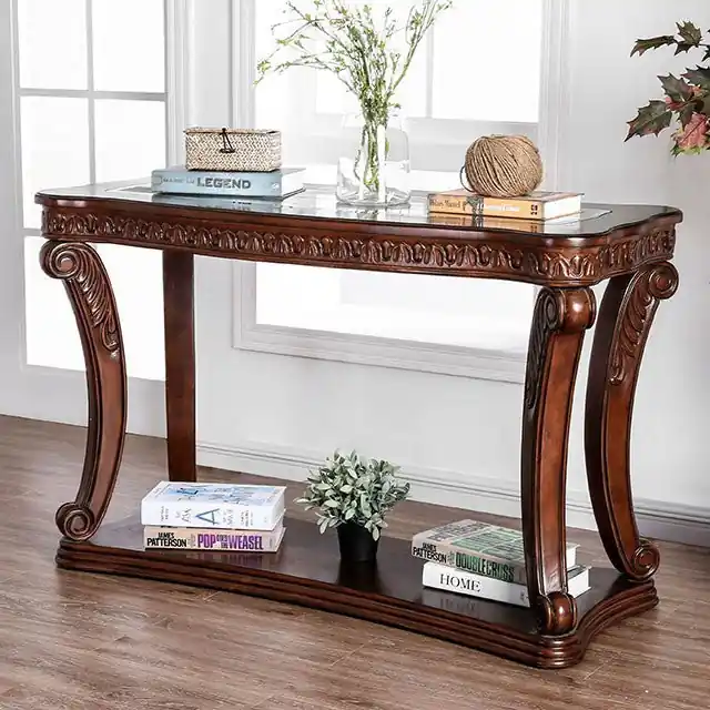 Walworth Dark Oak Sofa Table - FOA East