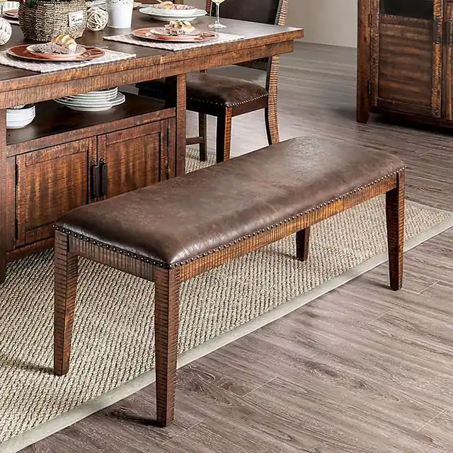 Wichita Light Walnut Bench - FOA East