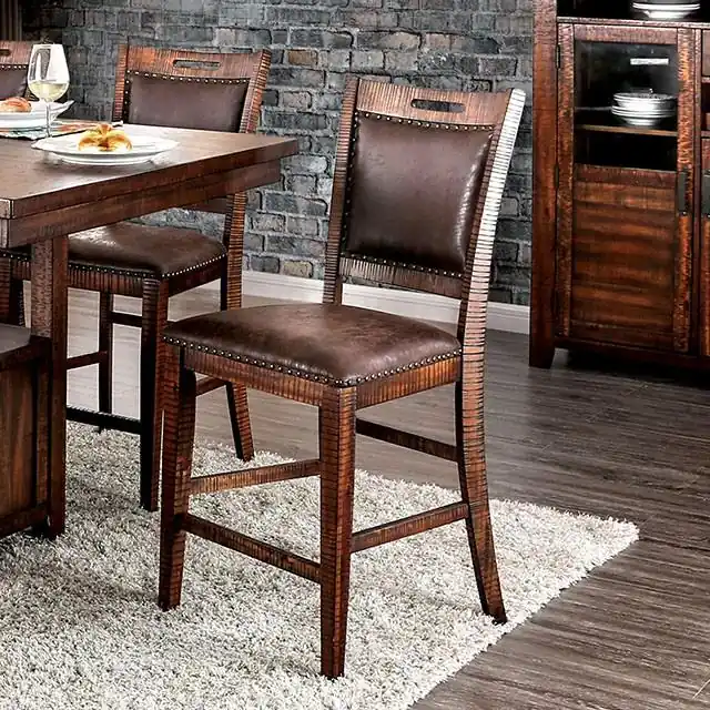 Wichita Light Walnut Counter Ht. Chair (2/CTN) - FOA East