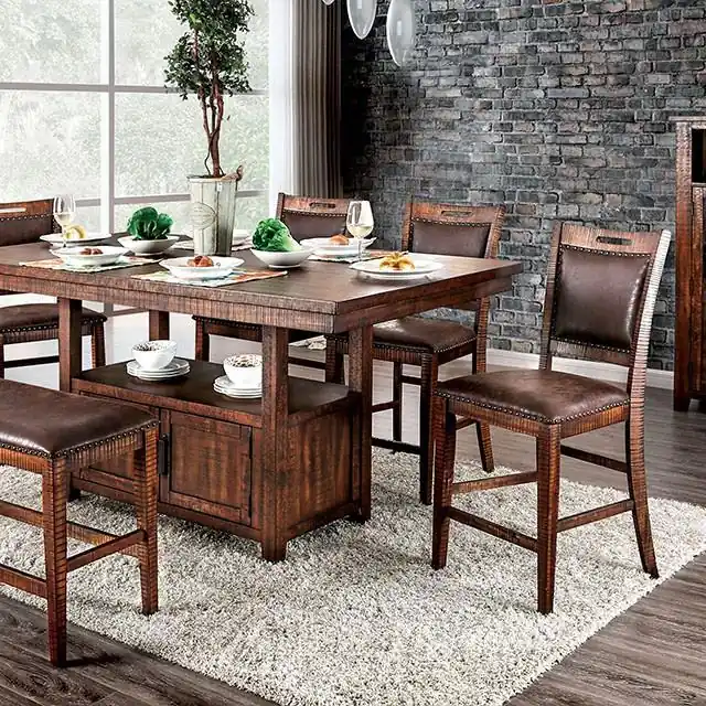 Wichita Light Walnut Counter Ht. Table - FOA East