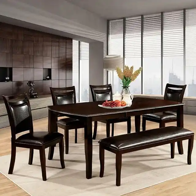 Woodside Dark Cherry/Espresso Dining Table - FOA East