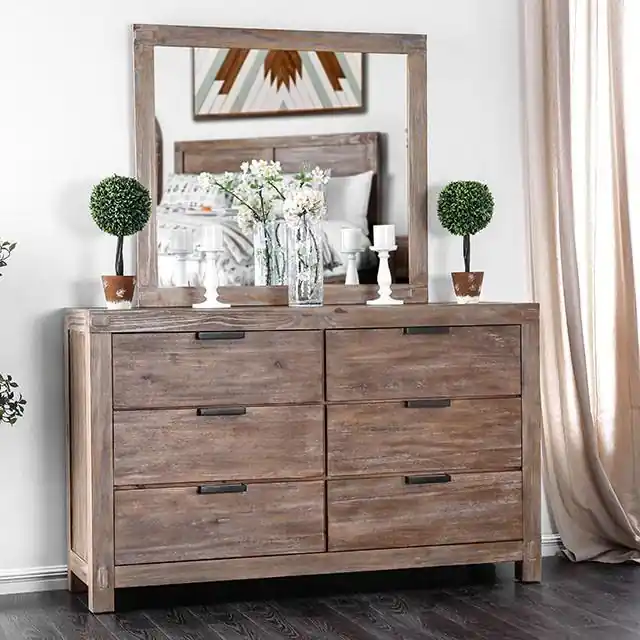 Wynton Weathered Light Oak Dresser - FOA East