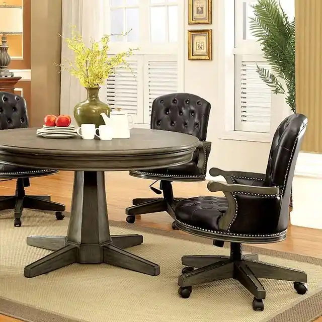 YELENA Gray Game Table - FOA East