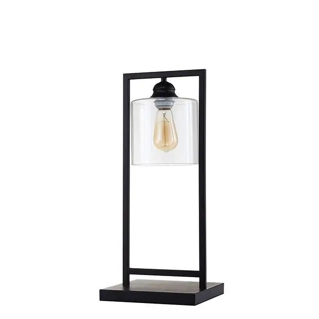 Zoe Black 6"H Table Lamp - FOA East
