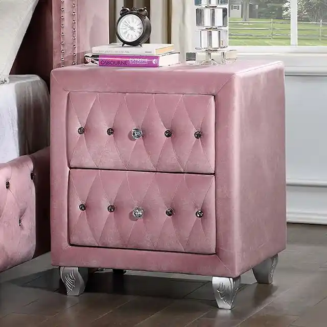 ZOHAR Night Stand, Pink - FOA East