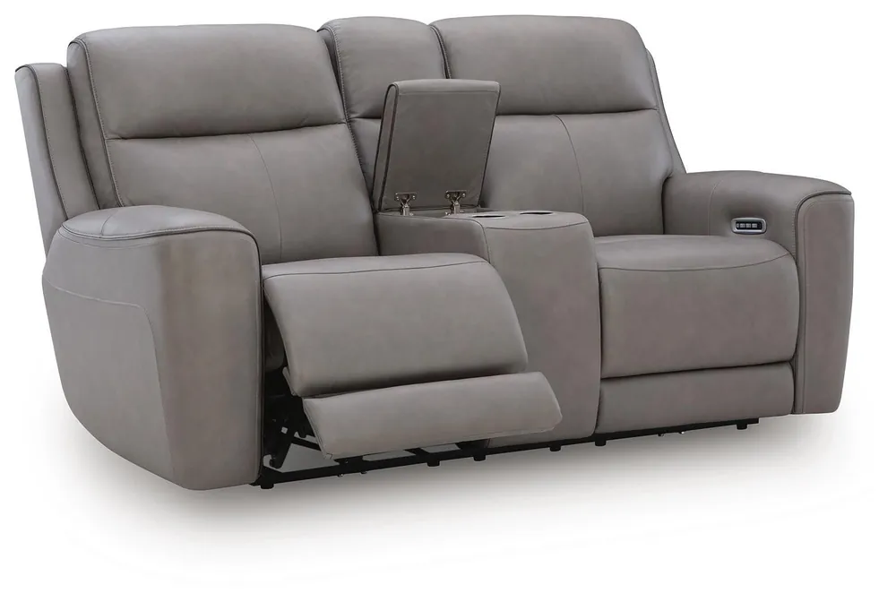 5Z-Comfort Power Reclining Loveseat with Console
