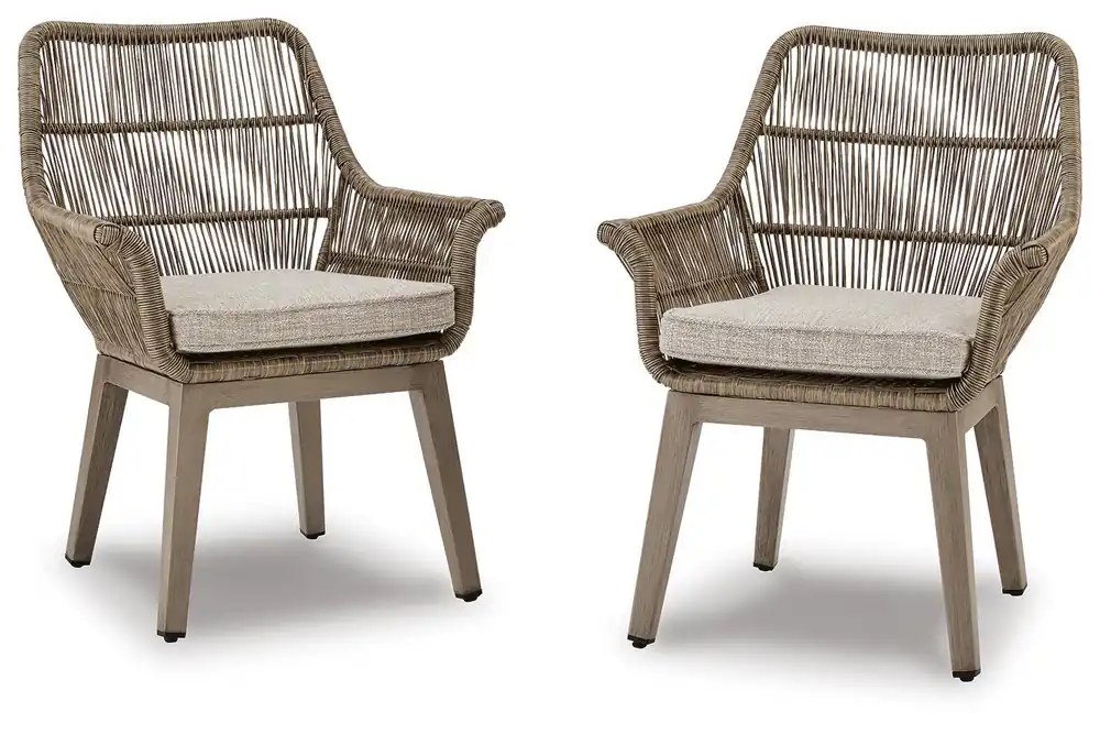 Beach Front Arm Chair with Cushion (Set of 2) - Ashley Furniture