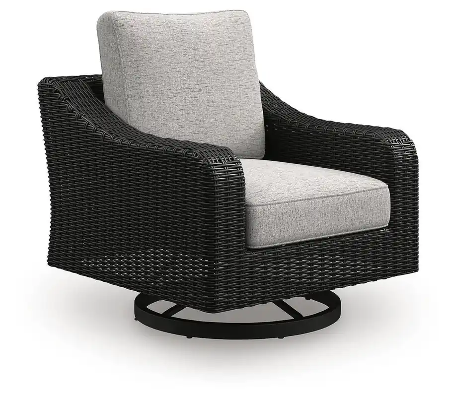 Beachcroft Outdoor Swivel Lounge with Cushion - Ashley Furniture