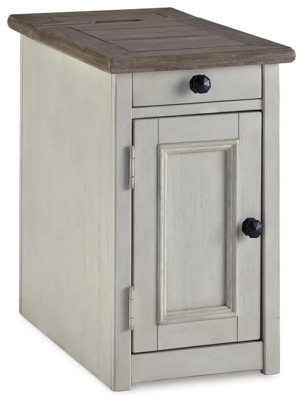 Bolanburg Chairside End Table with USB Ports & Outlets - Ashley Furniture