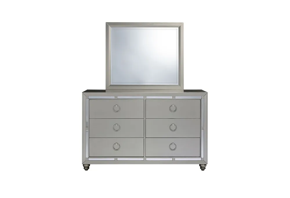 RILEY SILVER DRESSER - Global Furniture USA