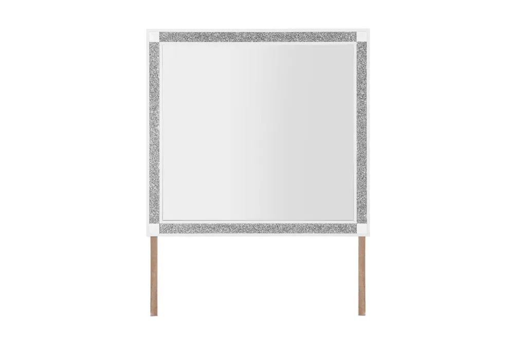 SOLEIL WHITE MIRROR - Global Furniture USA