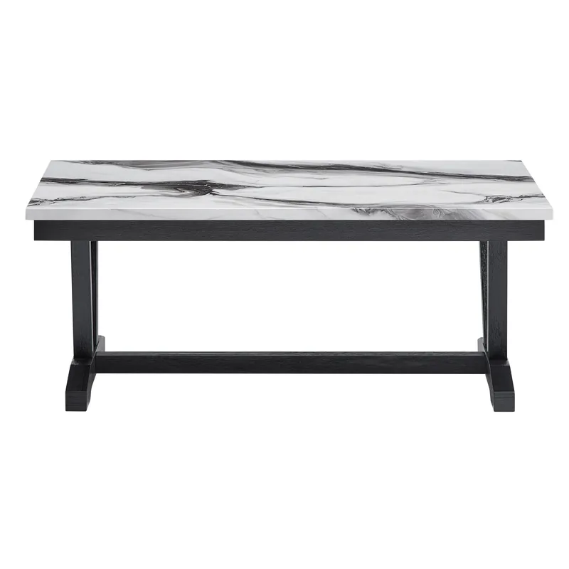 T1319 BLK/WHT COFFEE TABLE - Global Furniture USA