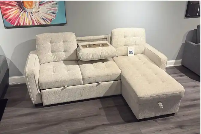 U0707 BROWN REVERSIBLE SOFA BED - Global Furniture USA