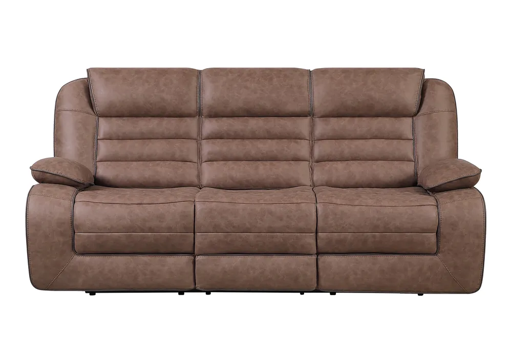 U2250 BROWN RECLINING SOFA - Global Furniture USA