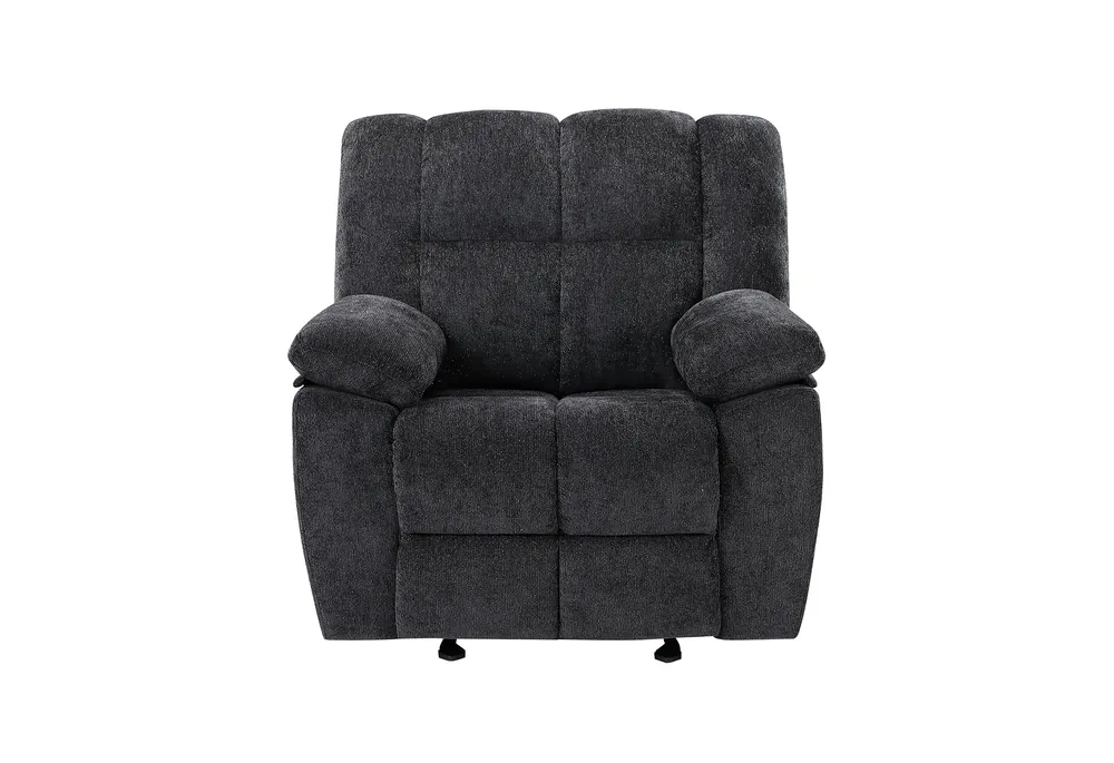 U6000 BLACK GLIDER RECLINER - Global Furniture USA