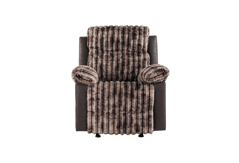 U6028 BROWN GLIDER RECLINER - Global Furniture USA
