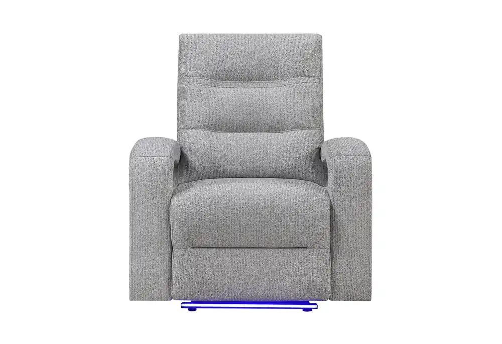 U6611 GREY 15 POWER RECLINER WITH LED - Global Furniture USA