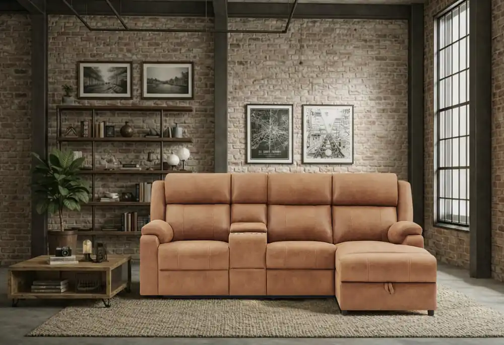 U6980 BROWN SECTIONAL - Global Furniture USA