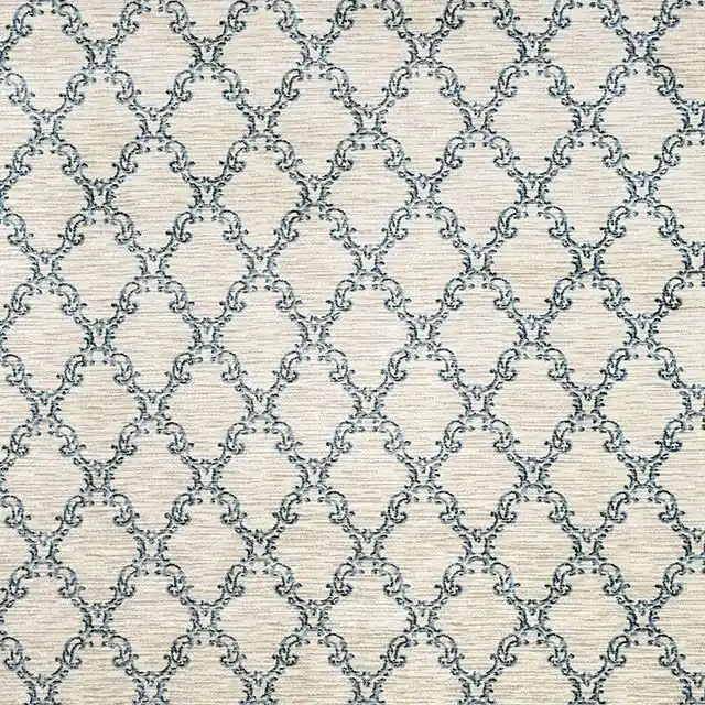 Acanthus Light Gray/Blue Small & Medium 5' X 8' Area Rug - FOA East