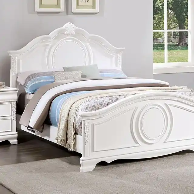 ALECIA Full Bed, White - FOA East