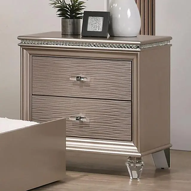 ALLIE Night Stand, Rose Gold - FOA East
